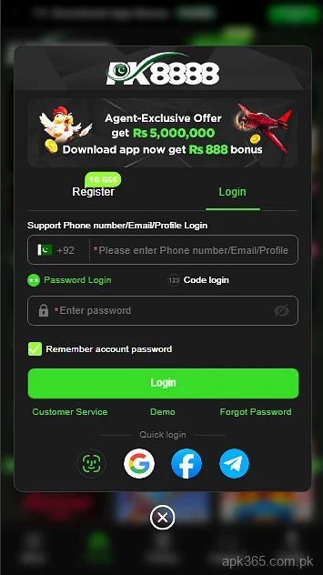 pk8888 login