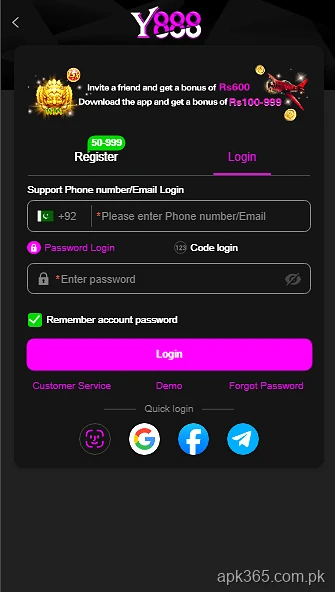 y888 login